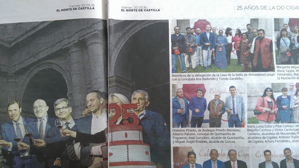 Press Coverage of the Event in print media of Valladolid, Spain