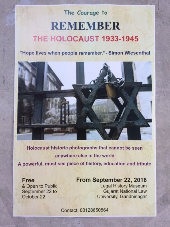 travelling exhibition on Holocaust in Ahmedabad