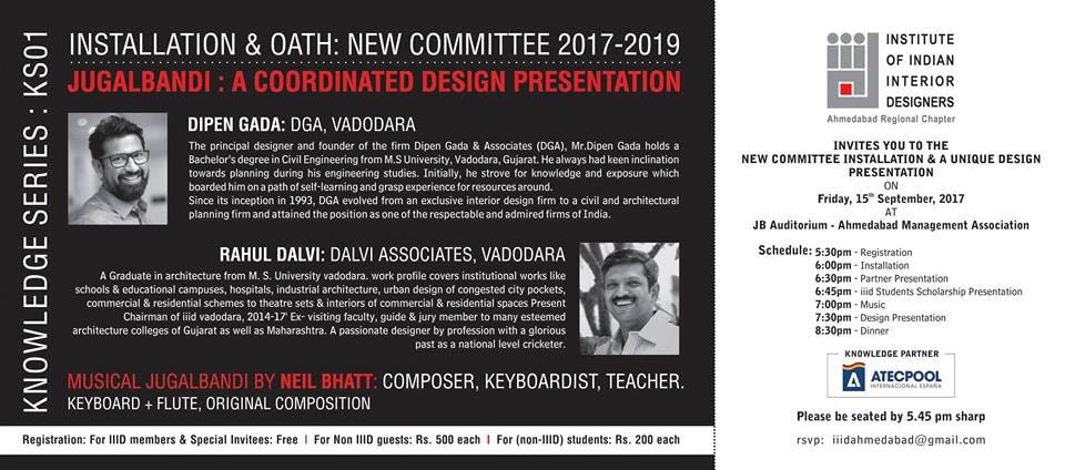 Installation Oath Institute Of Indian Interior Designers