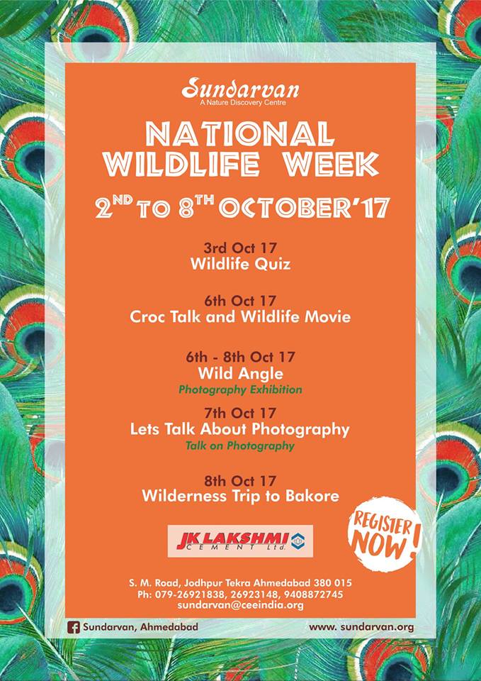 events in ahmedabad national wildlife week 2017 talk