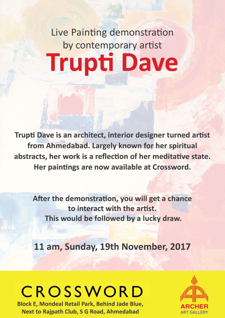 Live Painting Demonstration By Contemporary Artist Trupti Dave