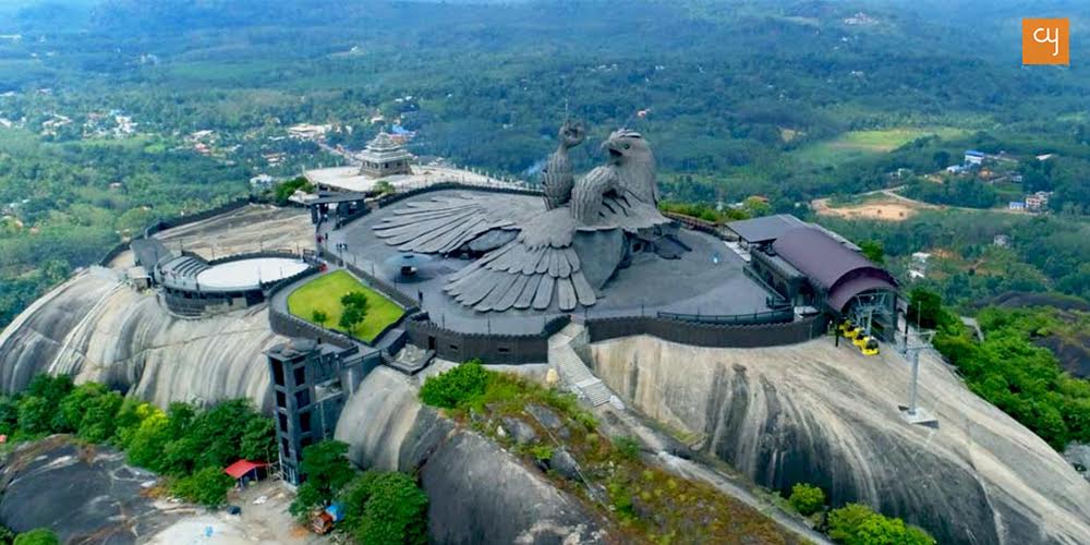 World’s largest bird sculpture at Kerala’s Jatayu Nature Park