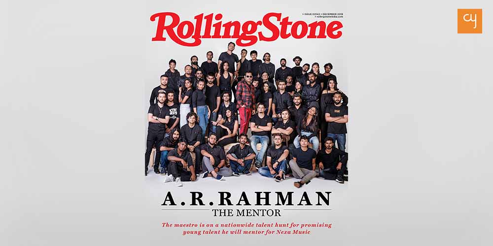 Top 24 on the cover image of Rolling Stone India with A.R. Rahman