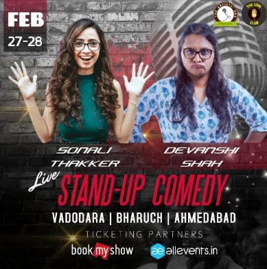 Sonali Singh Sex Video - Sonali Thakker and Devanshi Shah live Standup Comedy - Creative Yatra