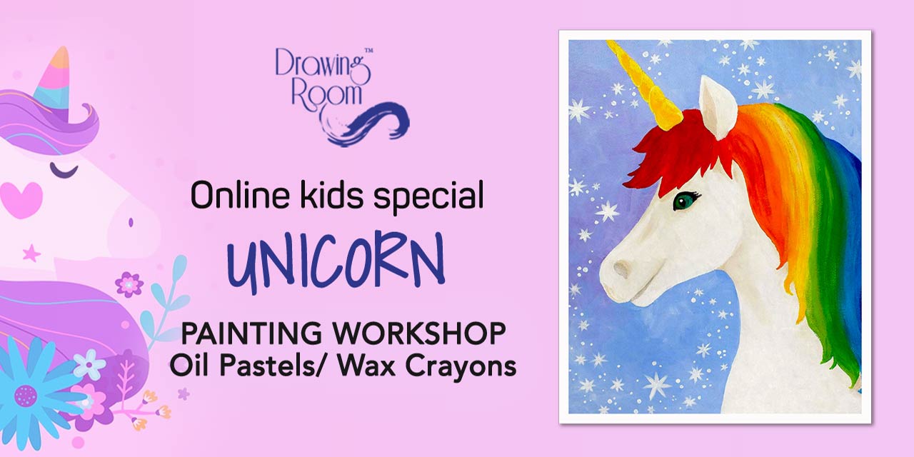 KRISHNA Unicorn Art Drawing and Painting Set with