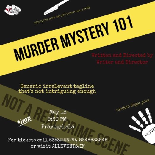 Murder Mystery 101 - English Comedy Play